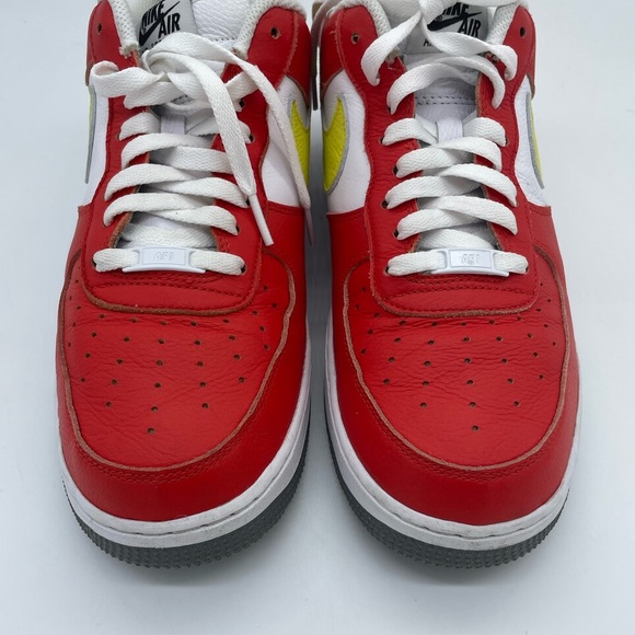 Nike Air Force 1 Low By You Red/white/yellow/grey DN4162-991 Men's Size 11.5 - Picture 5 of 6